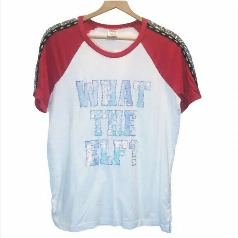 Victoria’s Secret VS Christmas Sequin Shirt Top - Picture 2 of 5